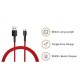  SJX13ZM For Mi Micro USB Braided Cable 100cm Red V8