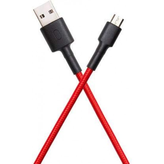  SJX13ZM For Mi Micro USB Braided Cable 100cm Red V8