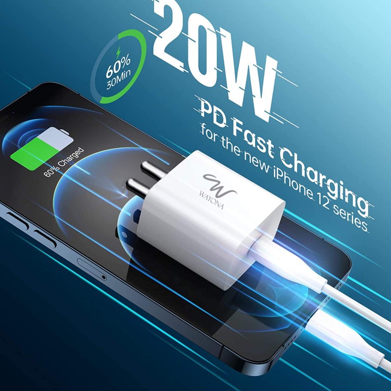 Wayona 20W USB C PD/QC Fast Charging Adapter Compatible Wayona 20W USB C PD/QC Fast Charging Adapter Compatible