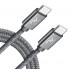 Wayona Type C to Type C 6FT/2M 65W Long Fast Charging Cable Compatible - (2M, Grey)