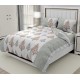 Bella Casa, Double Bedsheet Set with 2 Pillow Covers - Cotton -Boston