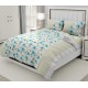 Bella Casa, Double Bedsheet Set with 2 Pillow Covers - Cotton -Boston