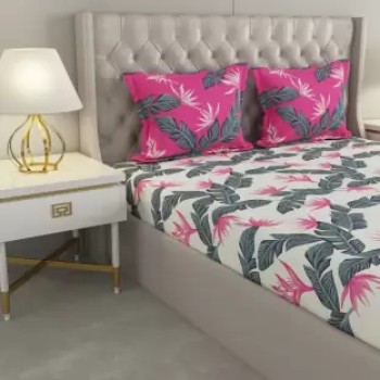 Raymond Home Camphor 144 TC Double Bedsheet with 2 Pillow Covers