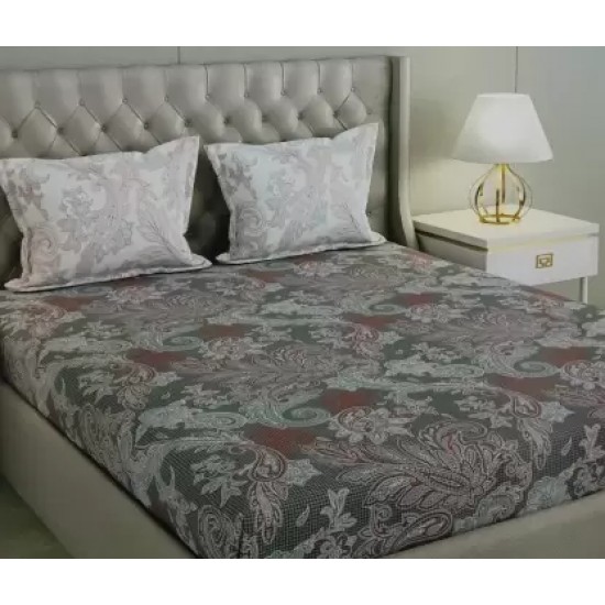 Raymond Home Camphor 144 TC Double Bedsheet with 2 Pillow Covers