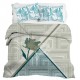 Bella Casa, Double Bedsheet Set with 2 Pillow Covers 100% Cotton -Cruise