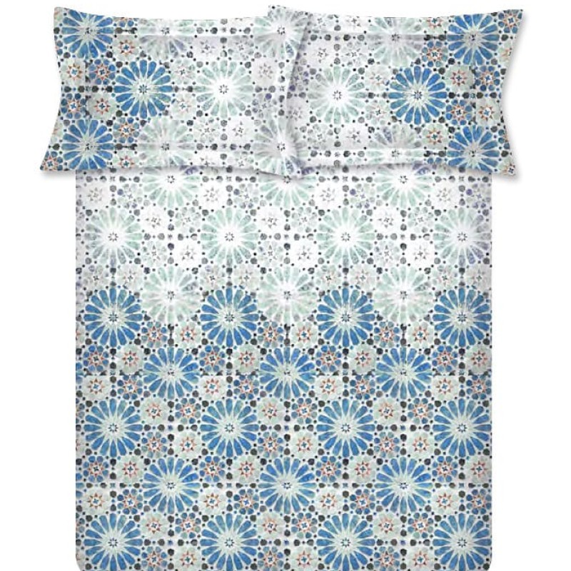 Raymond Home Crystal 200 TC King Size Bedsheet with 2 Pillow Covers