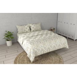 Raymond Home Crystal 200 TC King Size Bedsheet with 2 Pillow Covers