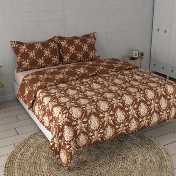 Raymond Home Crystal 200 TC King Size Bedsheet with 2 Pillow Covers