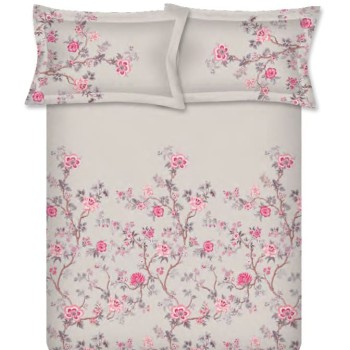 Raymond Home Crystal 200 TC King Size Bedsheet with 2 Pillow Covers