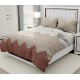 Bella Casa, Double Bedsheet Set with 2 Pillow Covers 100% Cotton -Crystal