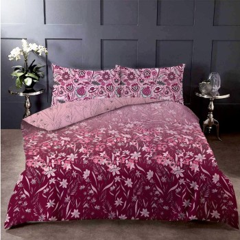 Bella Casa, Double Bedsheet Set with 2 Pillow Covers - Cotton -Digital Collection