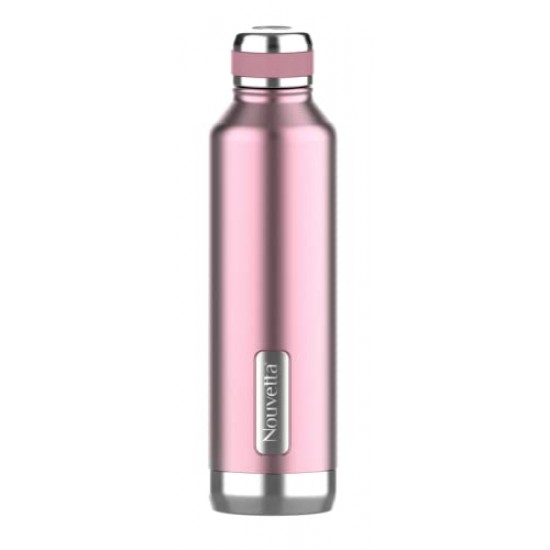 Nouvetta Elite Double Wall Stainless Steel Flask, 750 ml, Pink