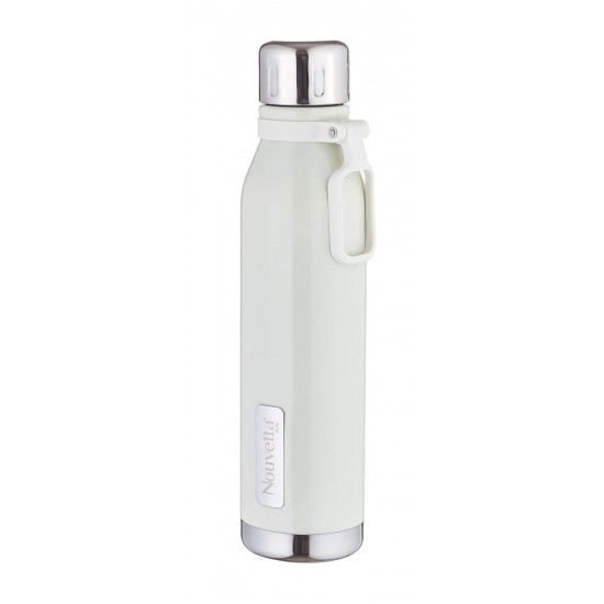 Nouvetta Elite Double Wall Stainless Steel Flask, 750 ml, White