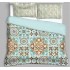 Bella Casa, Double Bedsheet Set with 2 Pillow Covers 100% Cotton -Essence (Comforter Set)