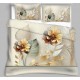 Bella Casa, Double Bedsheet Set with 2 Pillow Covers 100% Cotton -Grazia