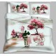 Bella Casa, Double Bedsheet Set with 2 Pillow Covers 100% Cotton -Grazia