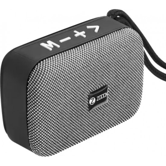 Zoook ZB-Rockstar 5 W Bluetooth Speaker  (Grey, Black, Mono Channel)