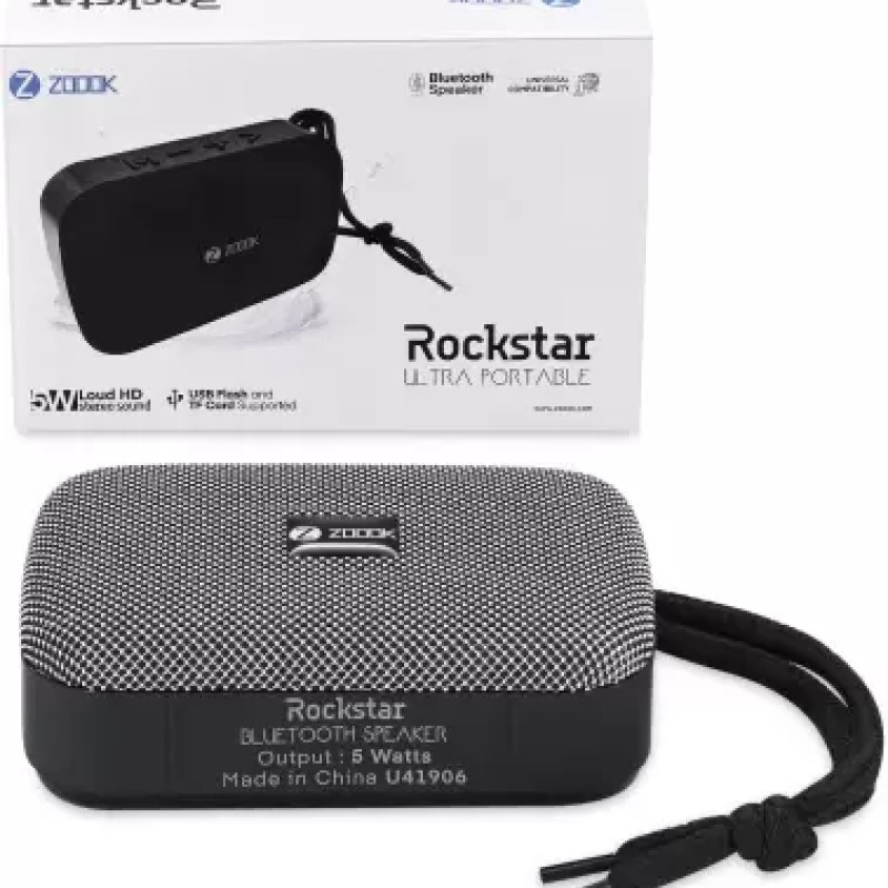 Zoook ZB-Rockstar 5 W Bluetooth Speaker (Grey, Black, Mono Channel) Zoook ZB-Rockstar 5 W Bluetooth Speaker (Grey, Black, Mono Channel)