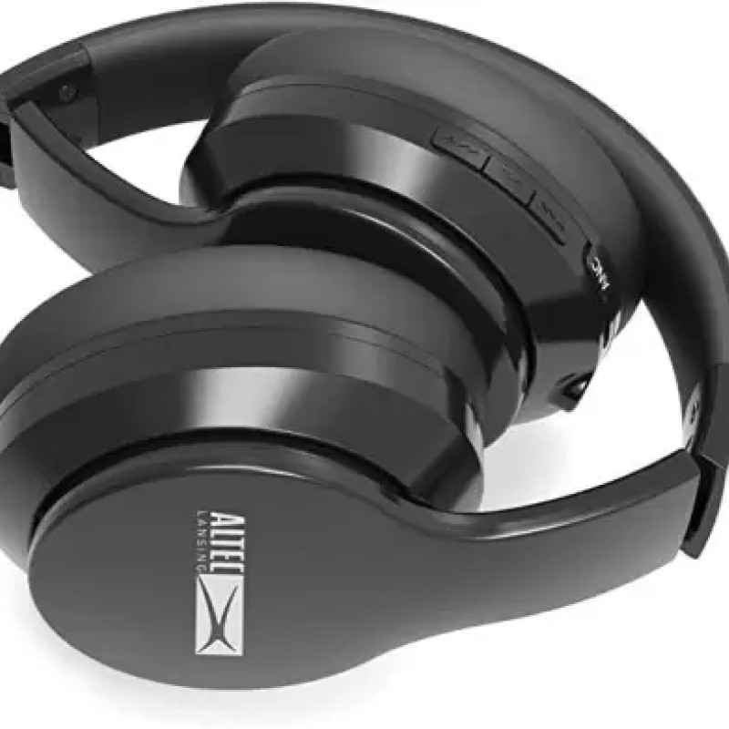 ALTEC LANSING AL-HP-10 Noise Cancelling Wireless Bluetooth Headphones Bluetooth Headset  (Black, On the Ear)