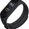 Mi Smart Band 4  (Black Strap, Size : Regular)
