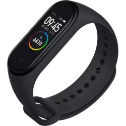 Mi Smart Band 4  (Black Strap, Size : Regular)