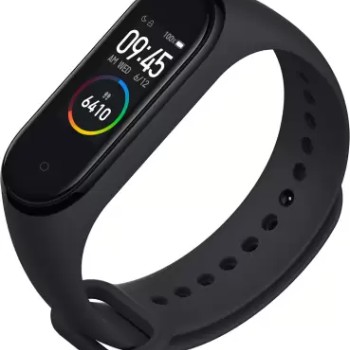 Mi Smart Band 4  (Black Strap, Size : Regular)