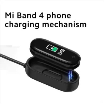 Mi Smart Band 4 (Black Strap, Size : Regular) Mi Smart Band 4 (Black Strap, Size : Regular)