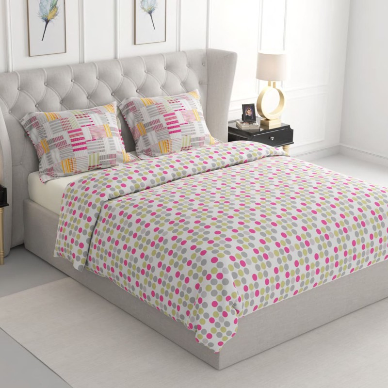 Raymond Home Jazzy Cotton Rich Double Bedsheet with 2 Pillow Covers Raymond Home Jazzy Cotton Rich Double Bedsheet with 2 Pillow Covers