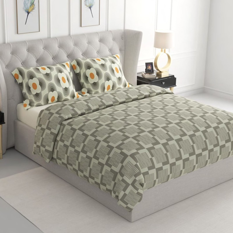 Raymond Home Jazzy Cotton Rich Double Bedsheet with 2 Pillow Covers Raymond Home Jazzy Cotton Rich Double Bedsheet with 2 Pillow Covers