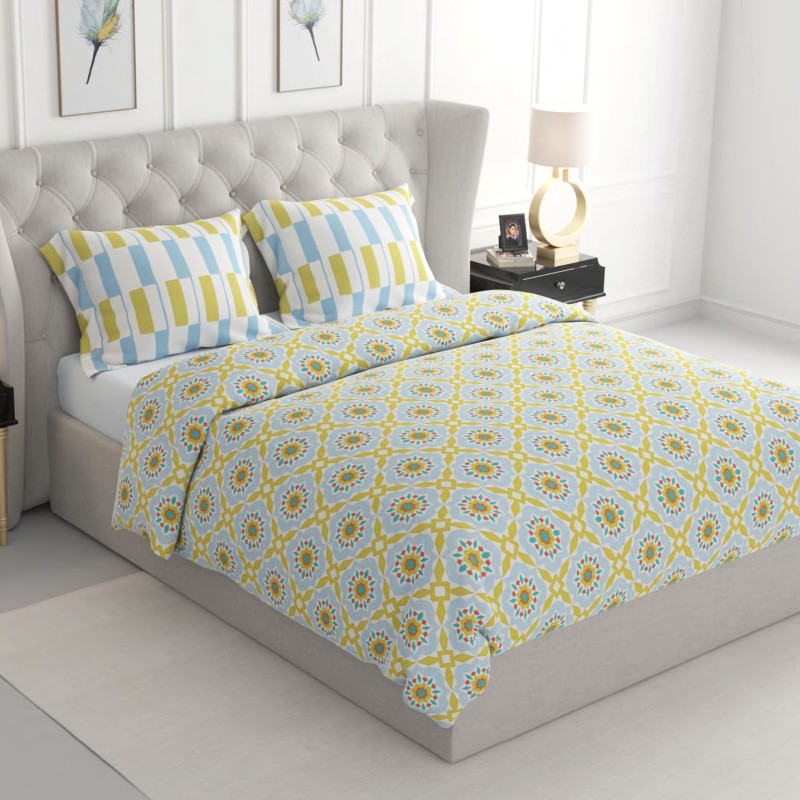 Raymond Home Jazzy Cotton Rich Double Bedsheet with 2 Pillow Covers Raymond Home Jazzy Cotton Rich Double Bedsheet with 2 Pillow Covers