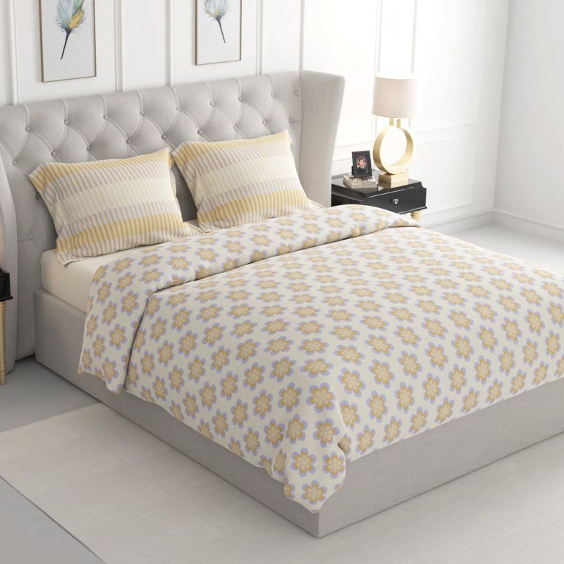 Raymond Home Jazzy Cotton Rich Double Bedsheet with 2 Pillow Covers Raymond Home Jazzy Cotton Rich Double Bedsheet with 2 Pillow Covers