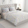 Raymond Home Jazzy Cotton Rich Double Bedsheet with 2 Pillow Covers