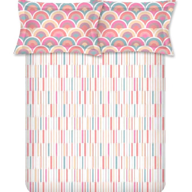 Raymond Home Jazzy Cotton Rich Double Bedsheet with 2 Pillow Covers