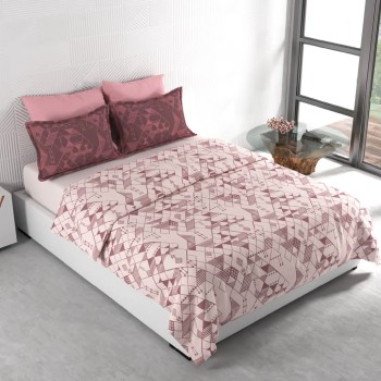 Raymond Home Mystique 110 TC Double Bedsheet with 2 Pillow Covers