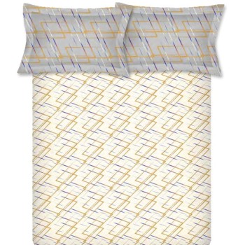 Raymond Home Mystique 110 TC Double Bedsheet with 2 Pillow Covers