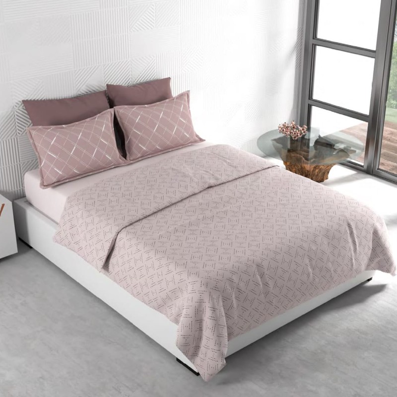 Raymond Home Mystique 110 TC Double Bedsheet with 2 Pillow Covers