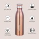 Emirates Double Wall Bottle - Copper 750 ml Bottle (Pack of 2, Copper, Steel)