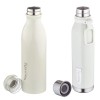 Nouvetta Double Wall Bottle - White 750 ml Bottle (Pack of 2, White, Steel) Nouvetta Double Wall Bottle - White 750 ml Bottle (Pack of 2, White, Steel)