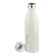 Double Wall Bottle - White 750 ml Bottle (Pack of 2, White, Steel)