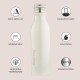 Double Wall Bottle - White 750 ml Bottle (Pack of 2, White, Steel)