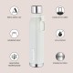 Double Wall Bottle - White 750 ml Bottle (Pack of 2, White, Steel)