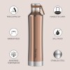 Nouvetta Etihad Double Wall Bottle - Copper 750 ml Bottle (Pack of 2, copper, Steel)