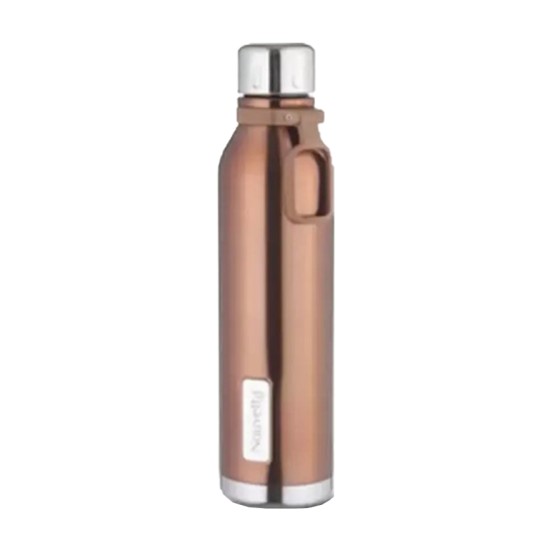 Etihad Double Wall Bottle - Copper 750 ml Bottle (Pack of 2, copper, Steel)