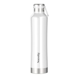 Etihad Double Wall Bottle - White 750 ml Bottle (Pack of 2, White, Steel)
