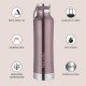 Etihad Double Wall Bottle - Rose Gold 750 ml Bottle (Pack of 2, Rose Gold, Steel)