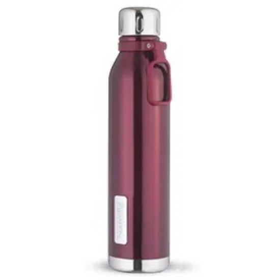 Etihad Double Wall Bottle - Red 750 ml Bottle  (Pack of 2, Red, Steel) 