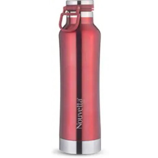 Etihad Double Wall Bottle - Red 750 ml Bottle  (Pack of 2, Red, Steel) 