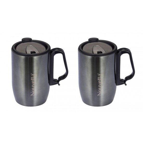 Nouvetta Refresh VACCUM Mug Set of 2PC 350ML - Grey