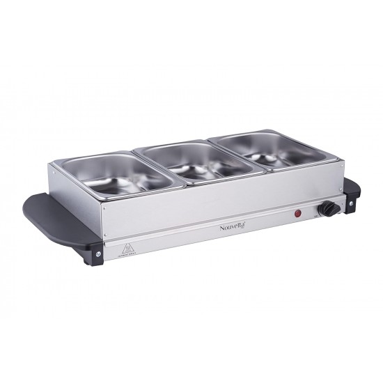 Nouvetta - Buffet Food Warmer | 300W | 3 Container | 3 x 1.5L