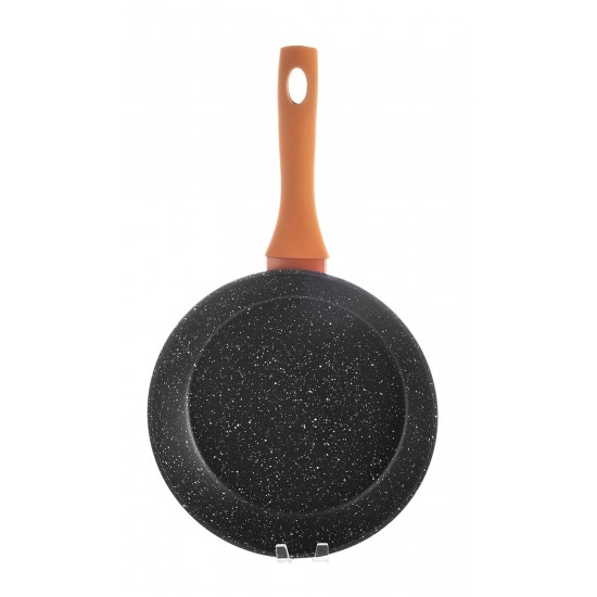 Nouvetta Flame Guard Non-Stick Fry Pan with 2-Way Non-Stick Coating,24 cm, 3.5 mm Thickness(Induction and Gas Stove Compatible), Copper